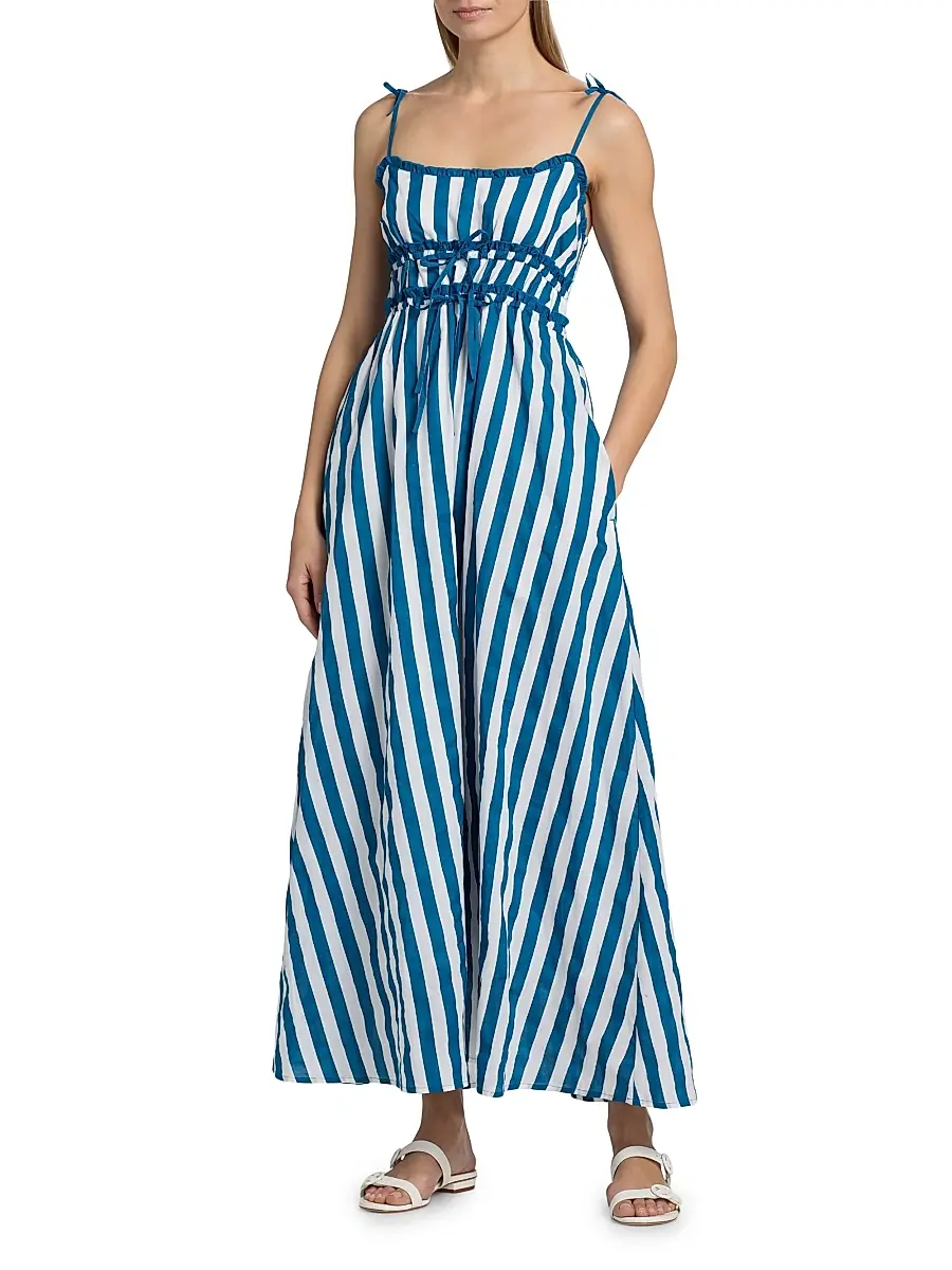 BEACH RIOT Women's Levie Striped Cotton Maxi Dress | Thumbnail 2 BEACH RIOT Women's Levie Striped Cotton Maxi Dress | Thumbnail 2