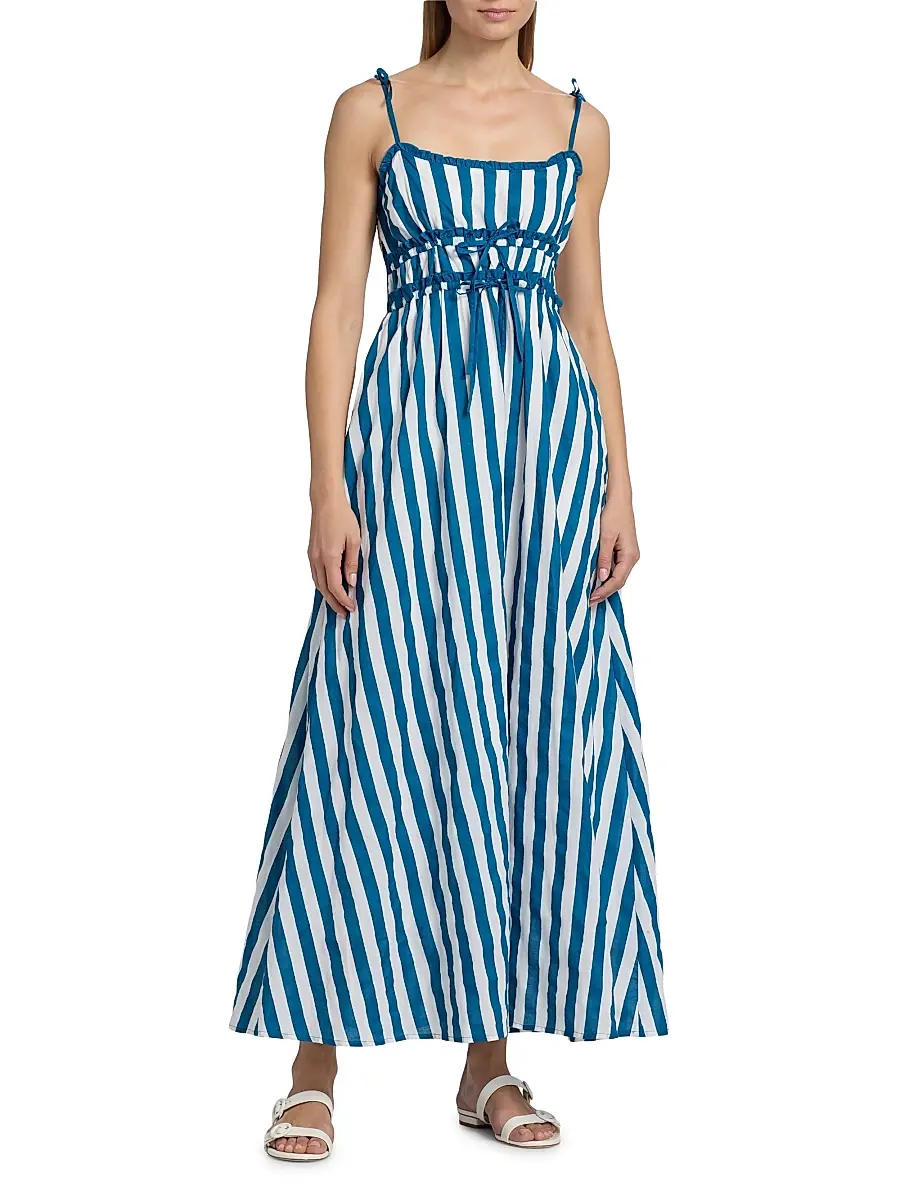 BEACH RIOT Women's Levie Striped Cotton Maxi Dress | Thumbnail 3 BEACH RIOT Women's Levie Striped Cotton Maxi Dress | Thumbnail 3