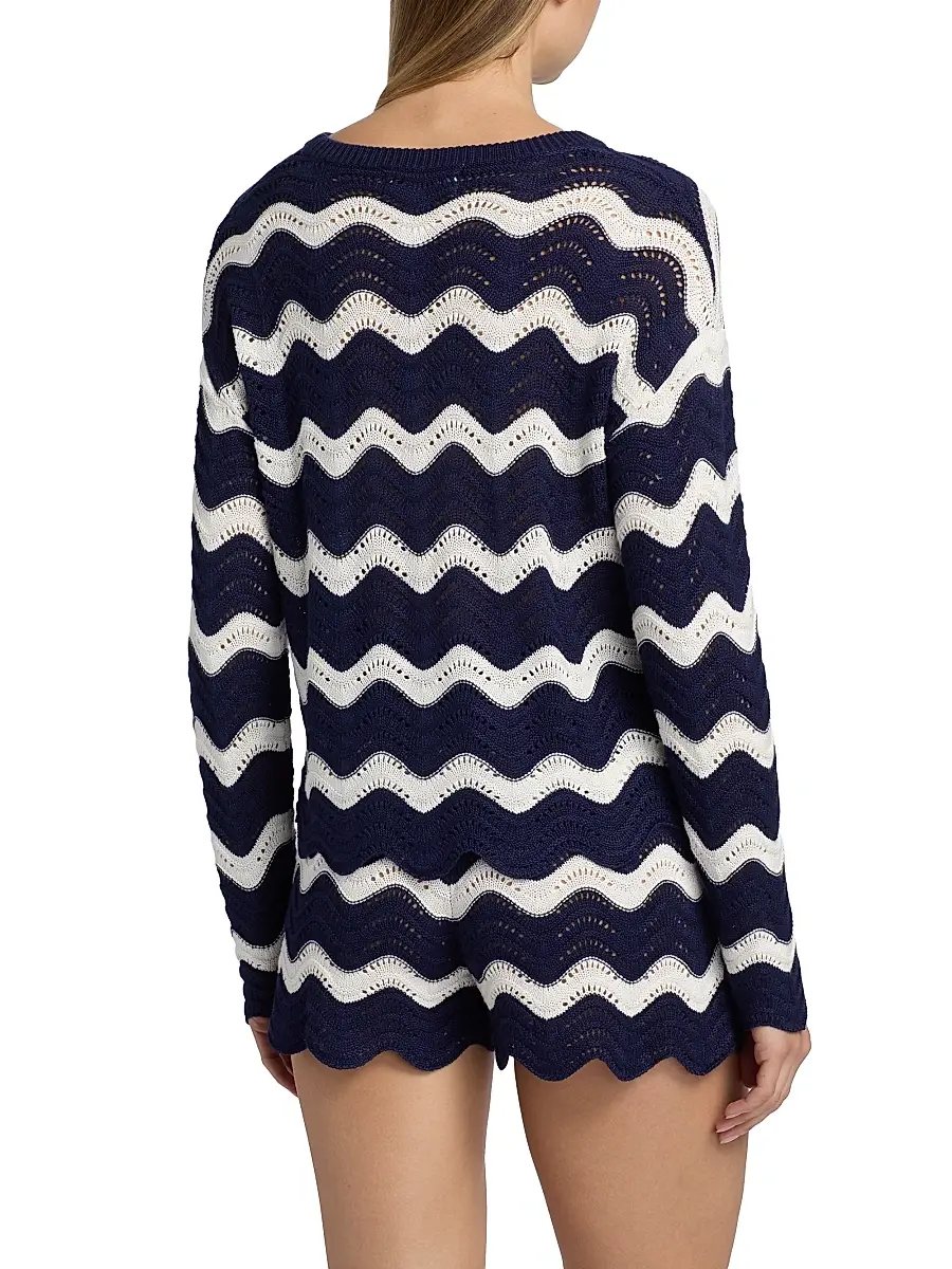 BEACH RIOT Women's Beach Chevron Sweater | Thumbnail 5 BEACH RIOT Women's Beach Chevron Sweater | Thumbnail 5