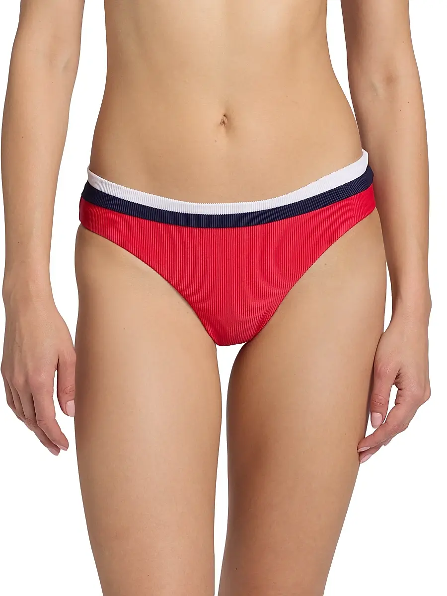 BEACH RIOT Women's Saffron Colorblocked Bikini Bottom | Thumbnail 3 BEACH RIOT Women's Saffron Colorblocked Bikini Bottom | Thumbnail 3