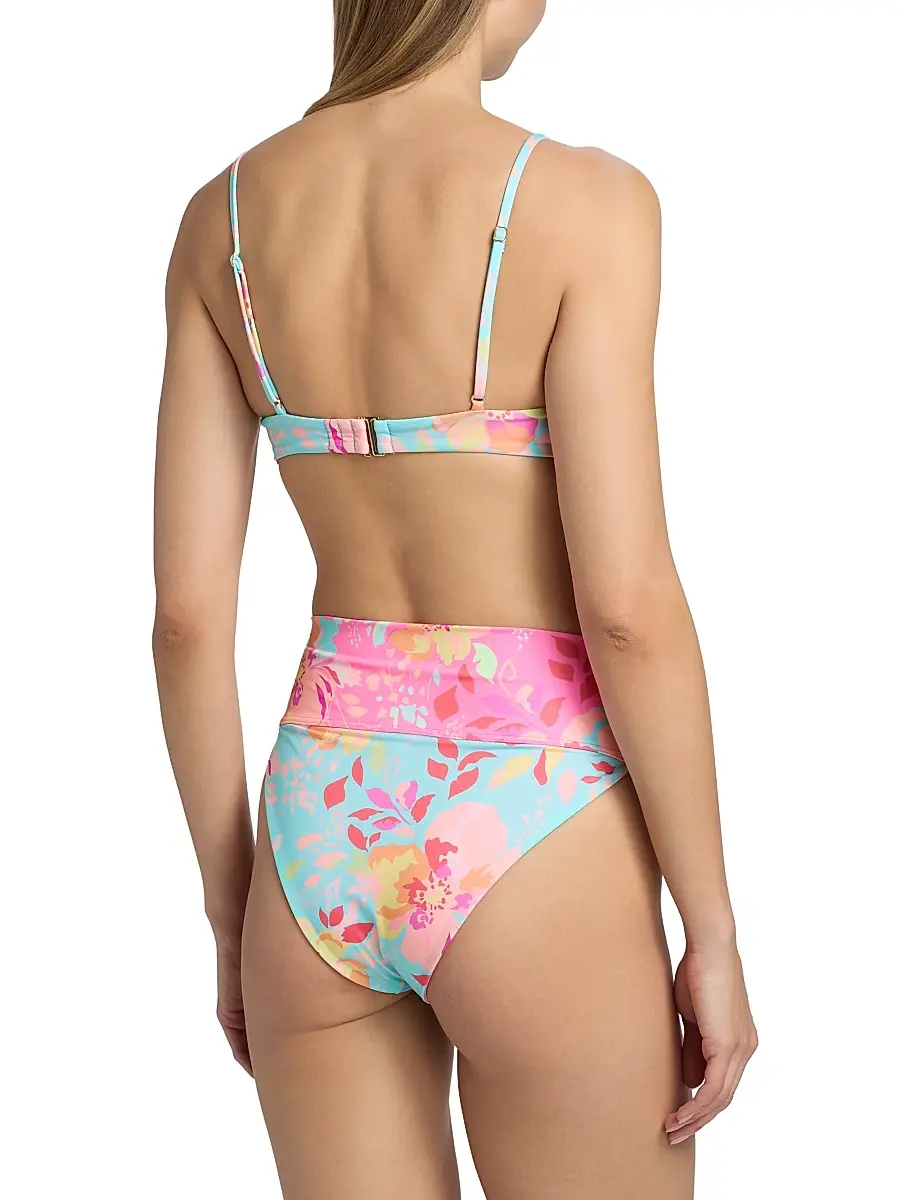 BEACH RIOT Women's Camilla Bloom Lagoon Bikini Top | Thumbnail 5 BEACH RIOT Women's Camilla Bloom Lagoon Bikini Top | Thumbnail 5