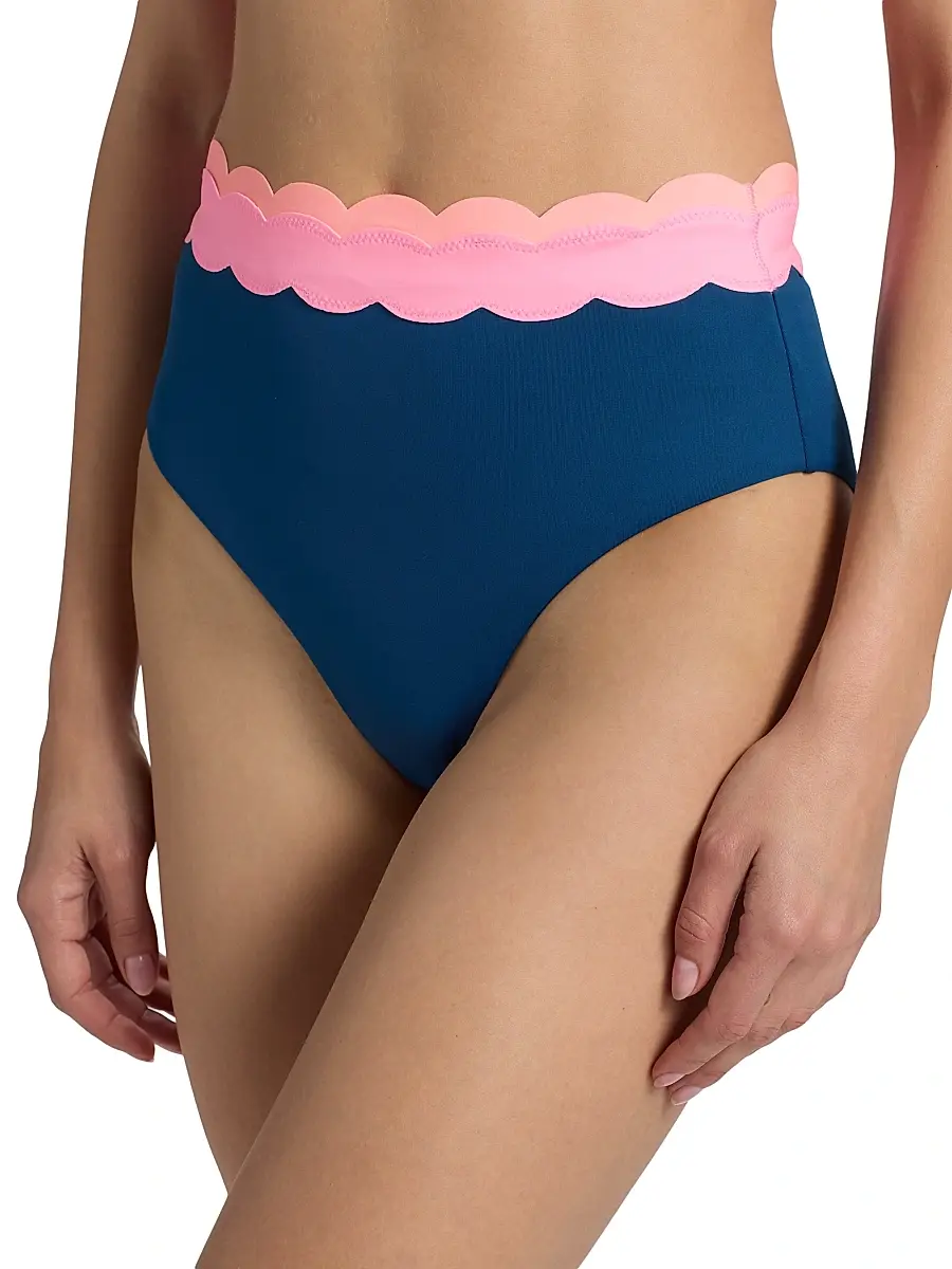 BEACH RIOT Women's Harriet Colorblocked Bikini Bottom | Thumbnail 6