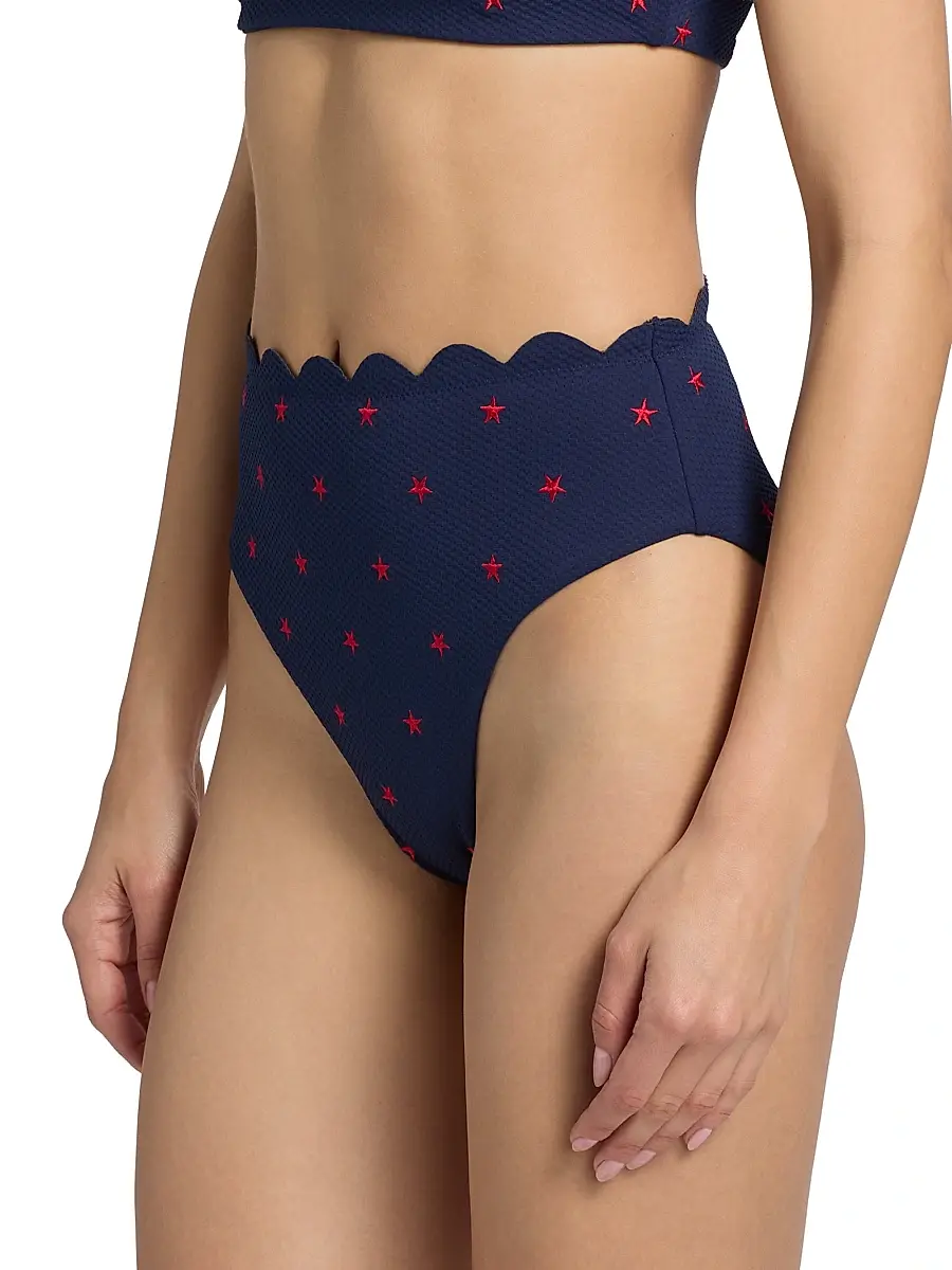 BEACH RIOT Women's Nessa Star Spangled Seas Bikini Bottom | Thumbnail 4 BEACH RIOT Women's Nessa Star Spangled Seas Bikini Bottom | Thumbnail 4