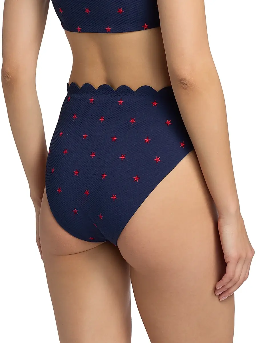 BEACH RIOT Women's Nessa Star Spangled Seas Bikini Bottom | Thumbnail 5 BEACH RIOT Women's Nessa Star Spangled Seas Bikini Bottom | Thumbnail 5