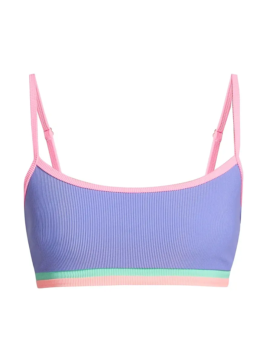 BEACH RIOT Women's Val Bralette Bikini Top - Sherbert Shores - Size Large | Image 1 BEACH RIOT Women's Val Bralette Bikini Top - Sherbert Shores - Size Large | Image 1