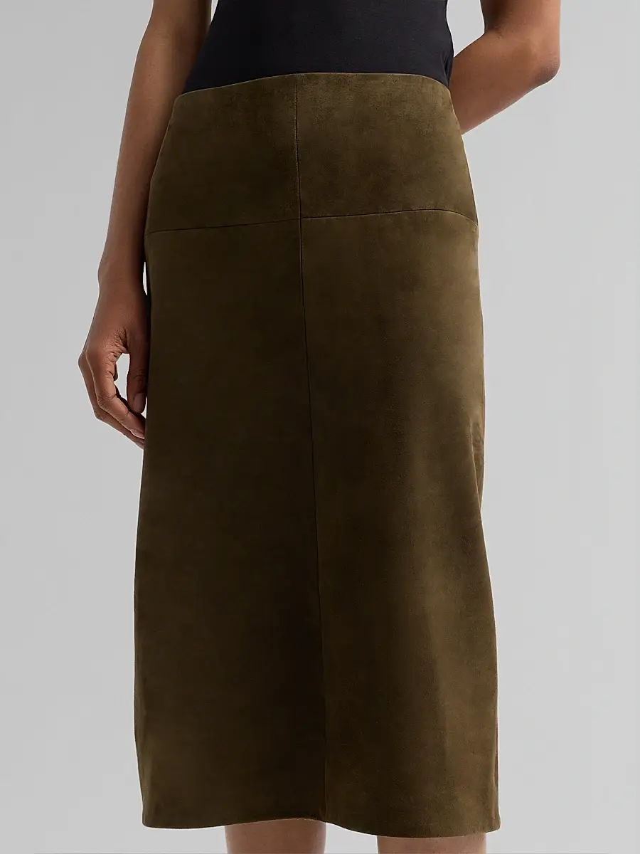 Proenza Schouler Women's Irine Suede Midi-Skirt | Thumbnail 5