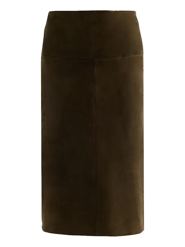 Women's Irine Suede Midi-Skirt Women's Irine Suede Midi-Skirt