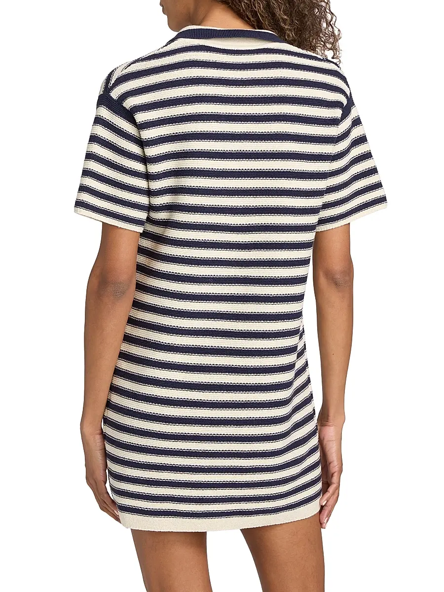 TANYA TAYLOR Women's Joni Stripe Polo Minidress | Thumbnail 5 TANYA TAYLOR Women's Joni Stripe Polo Minidress | Thumbnail 5