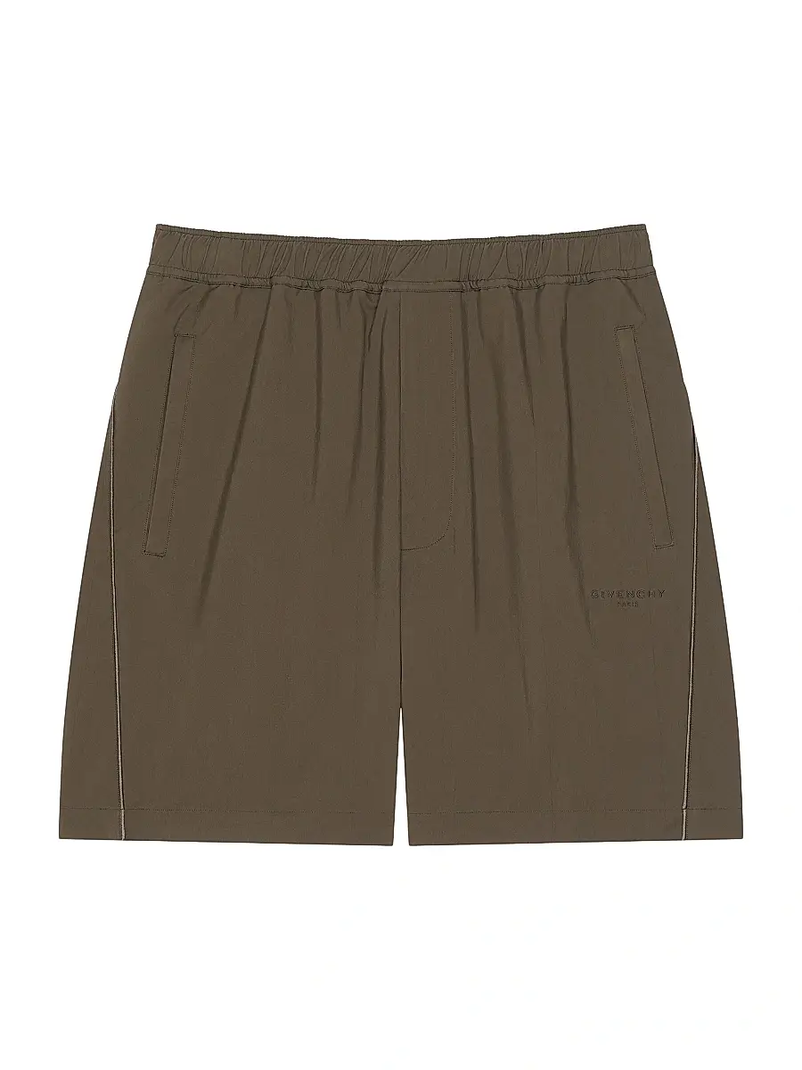 Givenchy Men's Bermuda Shorts with Logo Jacquard | Image 1 Givenchy Men's Bermuda Shorts with Logo Jacquard | Image 1