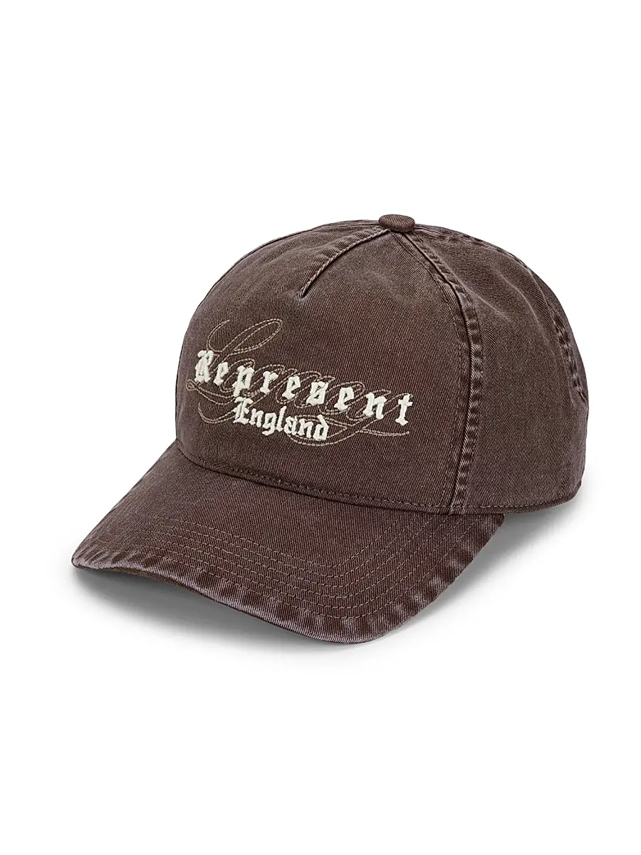 Represent Men's Represent Legacy Logo Baseball Cap - Dark Brown | Image 1 Represent Men's Represent Legacy Logo Baseball Cap - Dark Brown | Image 1