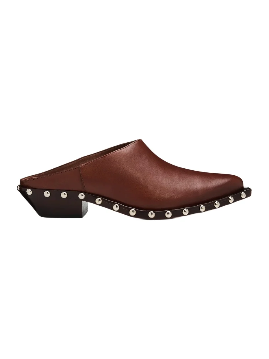 Women's Taylor 30MM Studded Leather Mules Women's Taylor 30MM Studded Leather Mules