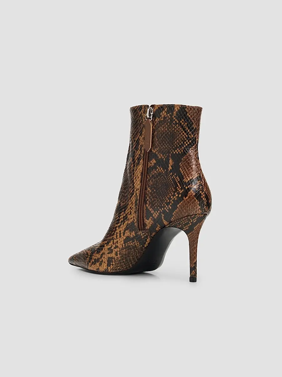 Schutz Women's Mikki 85MM Snake-Print Leather Ankle Boots | Thumbnail 4 Schutz Women's Mikki 85MM Snake-Print Leather Ankle Boots | Thumbnail 4