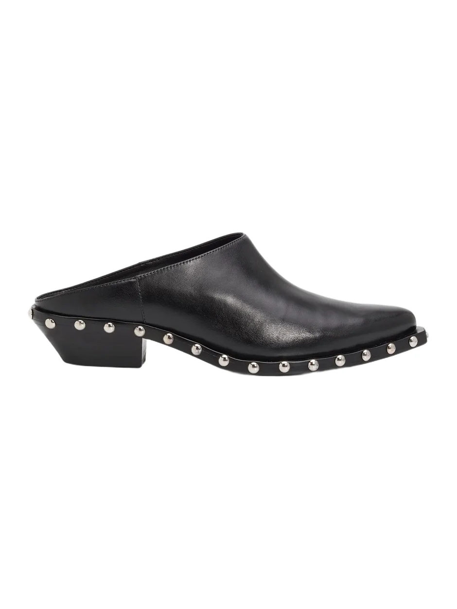 Women's Taylor 30MM Studded Leather Mules Women's Taylor 30MM Studded Leather Mules