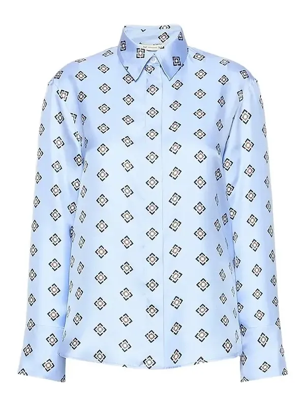 Women's Printed Silk Twill Shirt