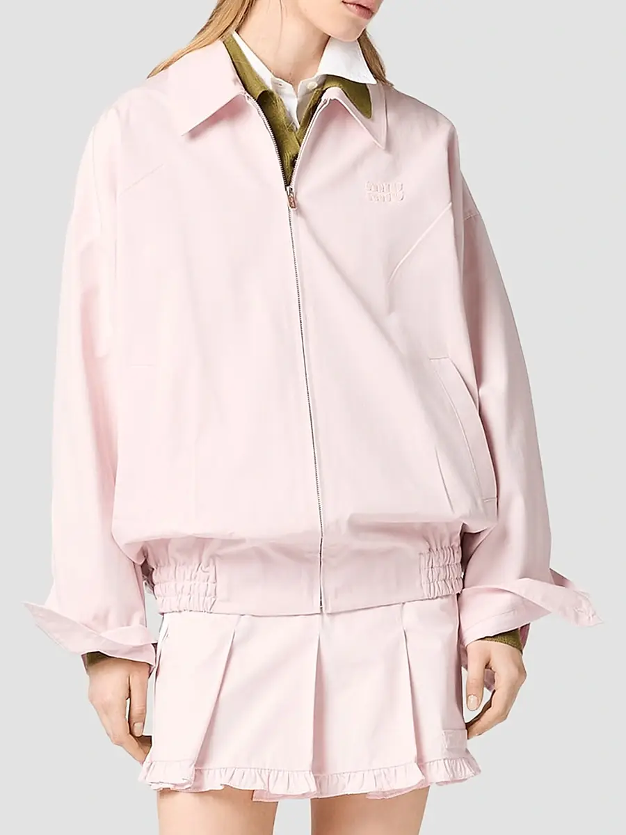 Miu Miu Women's Poplin Blouson Jacket | Thumbnail 2