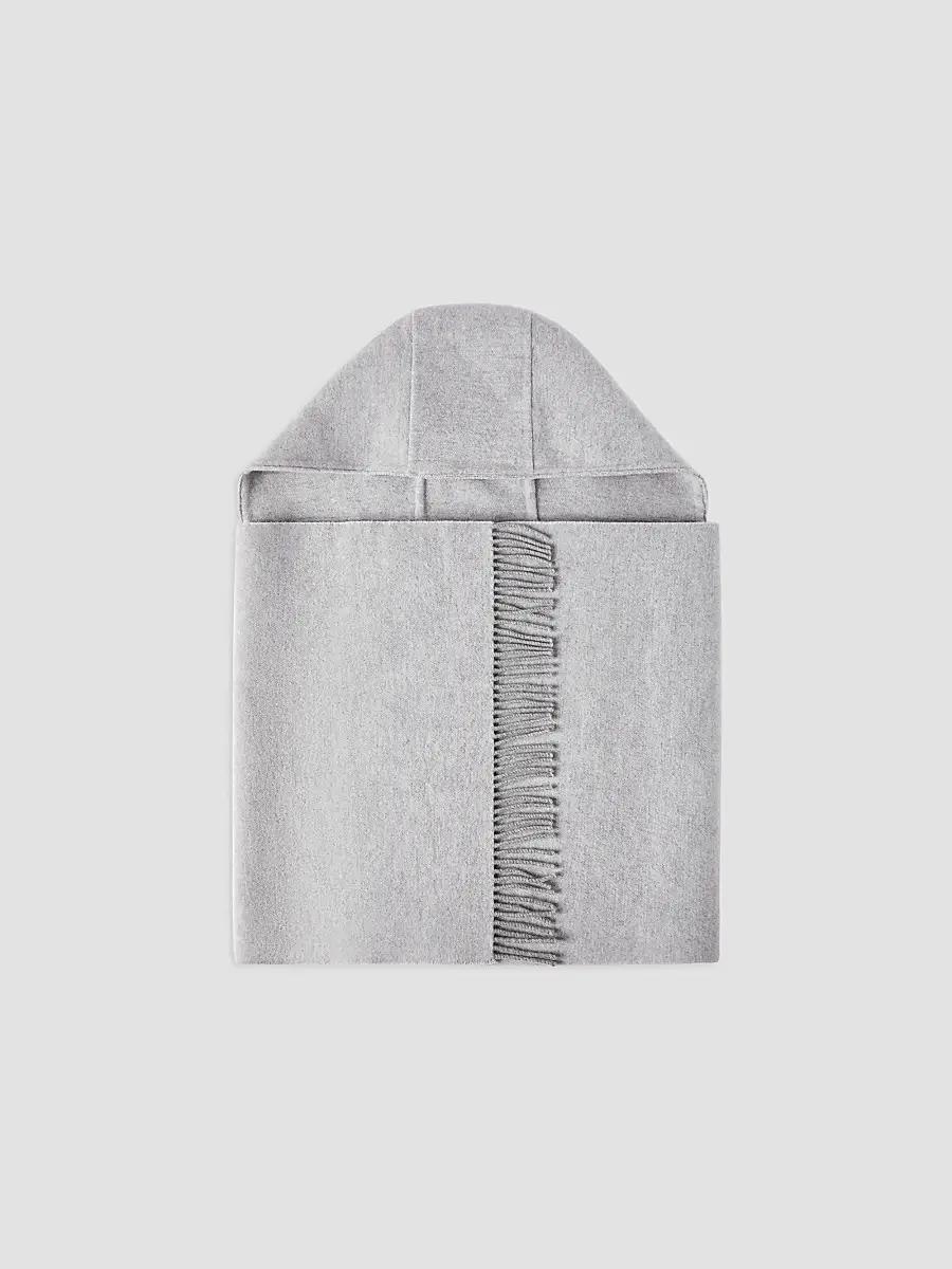 Brunello Cucinelli Women's Hooded Wool and Cashmere Knit Scarf | Thumbnail 2 Brunello Cucinelli Women's Hooded Wool and Cashmere Knit Scarf | Thumbnail 2