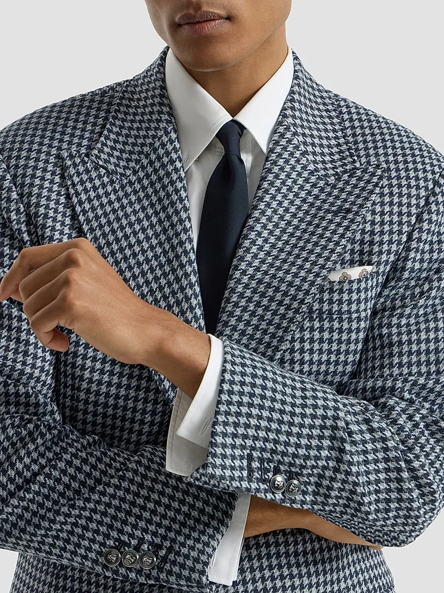 Brunello Cucinelli Men's Virgin Wool Tie | Thumbnail 2 Brunello Cucinelli Men's Virgin Wool Tie | Thumbnail 2