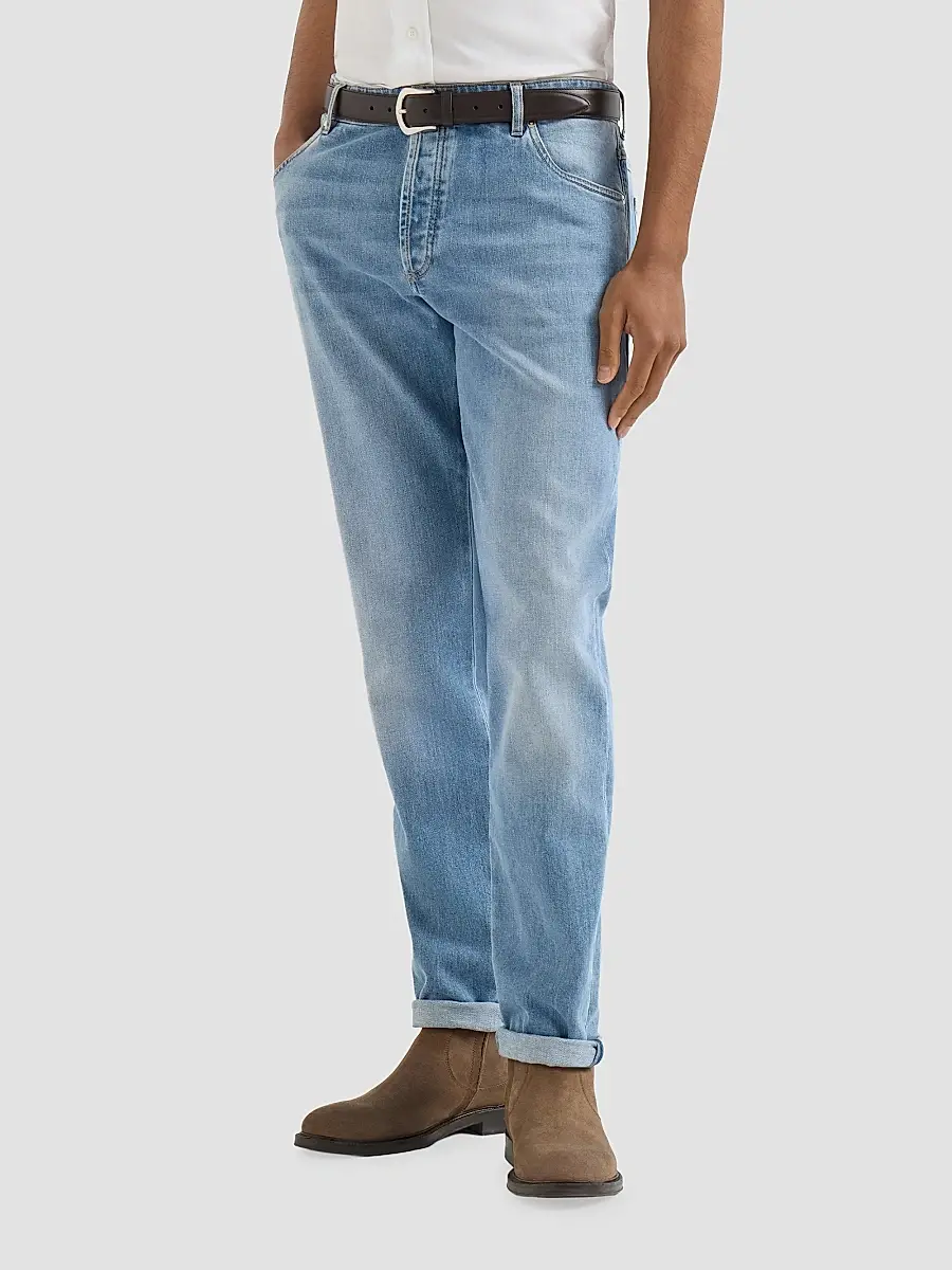 Brunello Cucinelli Men's Comfort Denim Five-pocket Trousers | Thumbnail 2 Brunello Cucinelli Men's Comfort Denim Five-pocket Trousers | Thumbnail 2