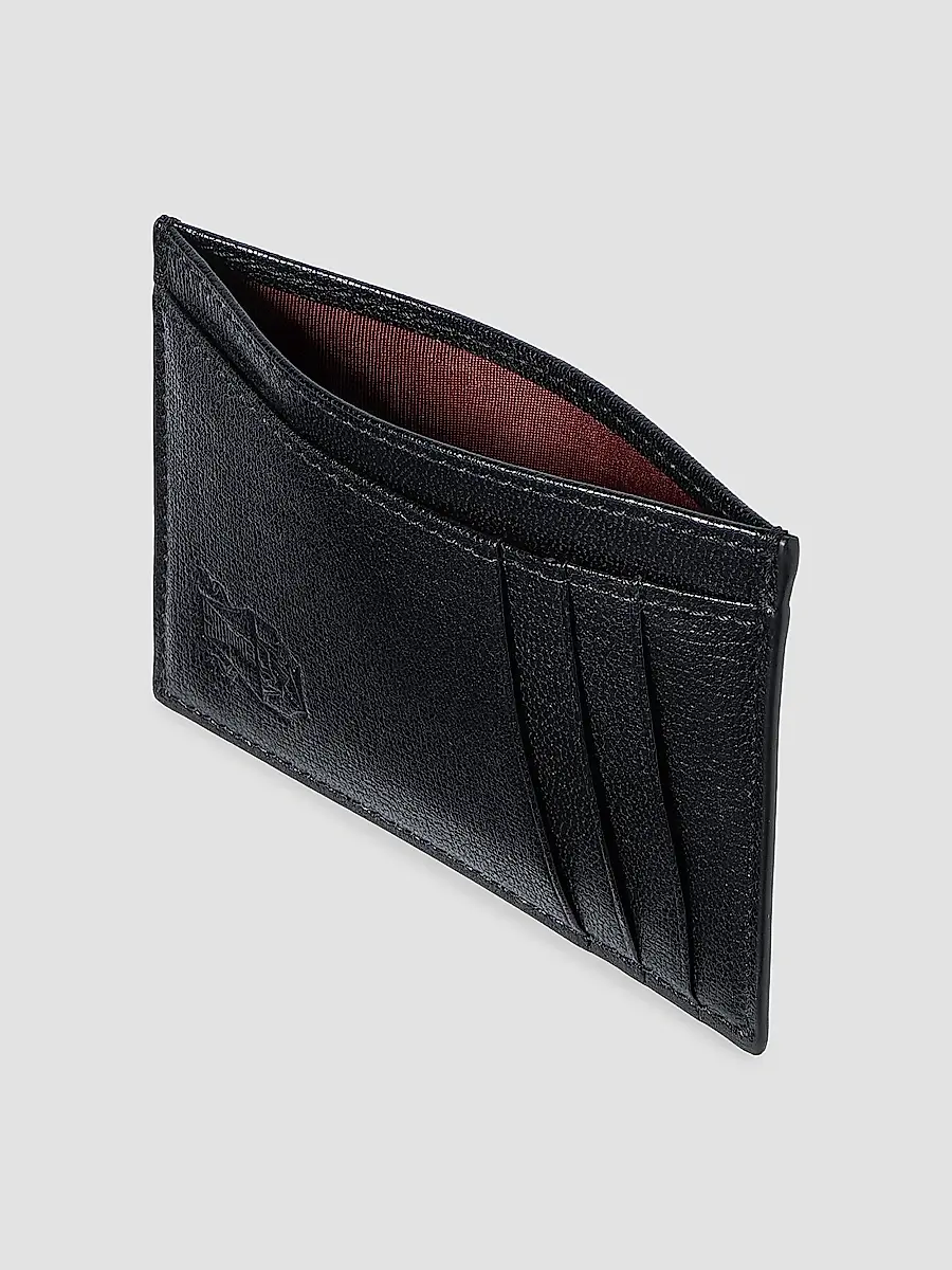 Brunello Cucinelli Men's Brushed Leather Card Holder | Thumbnail 4 Brunello Cucinelli Men's Brushed Leather Card Holder | Thumbnail 4