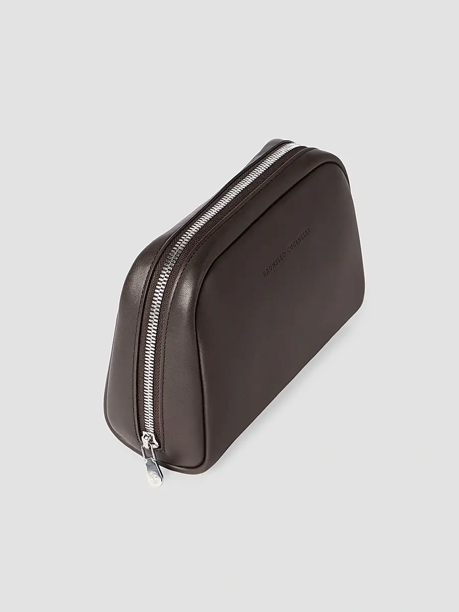 Brunello Cucinelli Smooth Calfskin Slim Beauty Case | Thumbnail 3 Brunello Cucinelli Smooth Calfskin Slim Beauty Case | Thumbnail 3