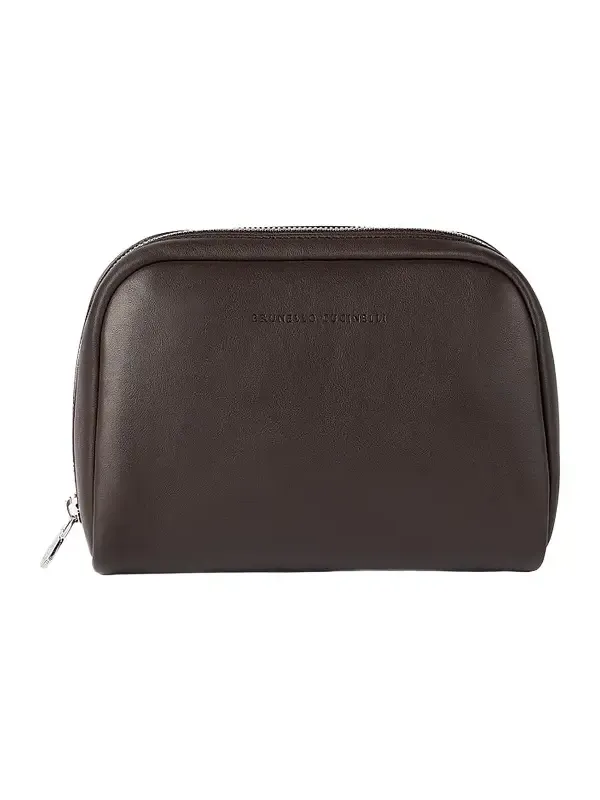 Brunello Cucinelli Smooth Calfskin Slim Beauty Case