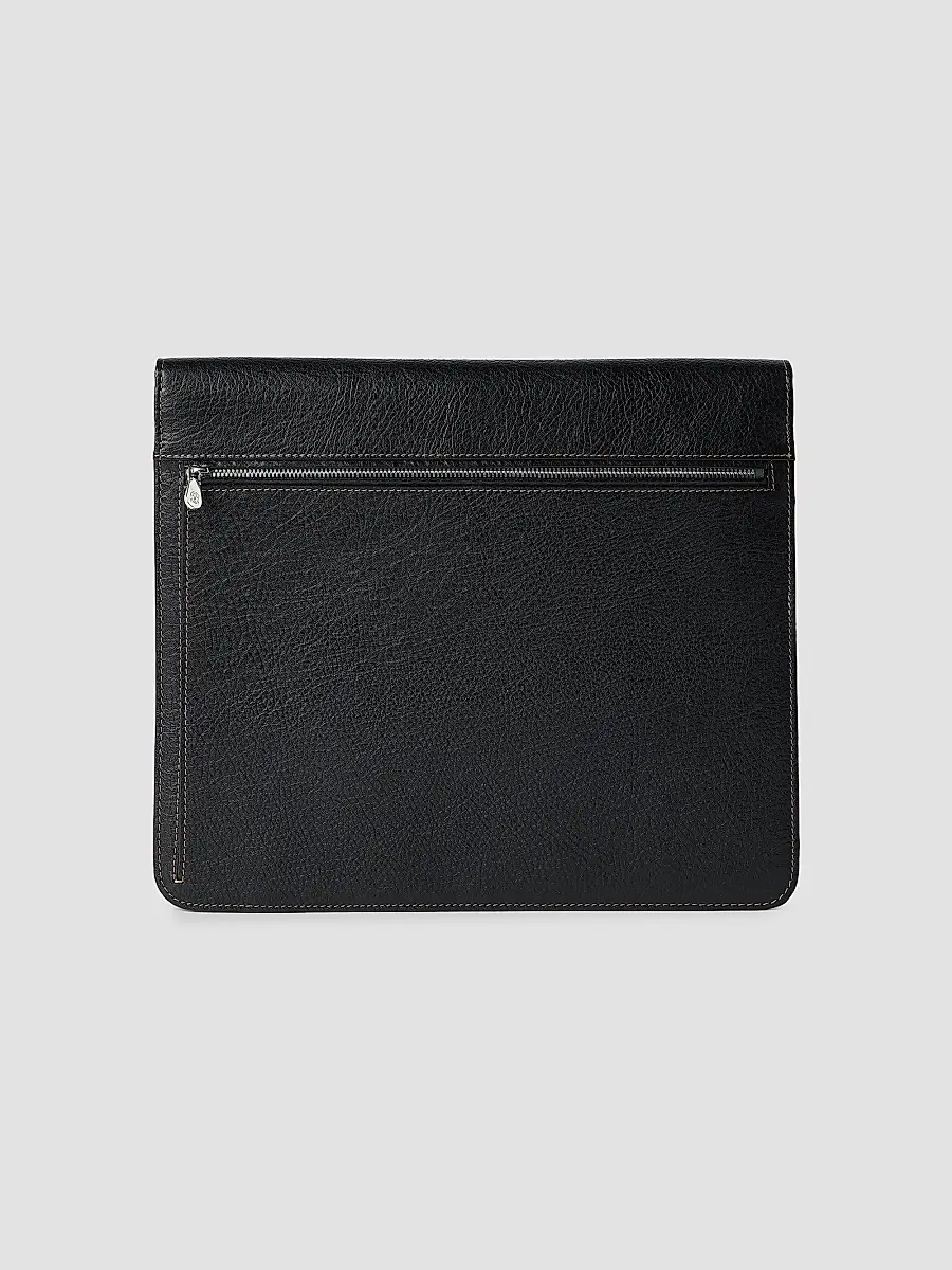 Brunello Cucinelli Men's Grained Calfskin Document Holder | Thumbnail 2 Brunello Cucinelli Men's Grained Calfskin Document Holder | Thumbnail 2