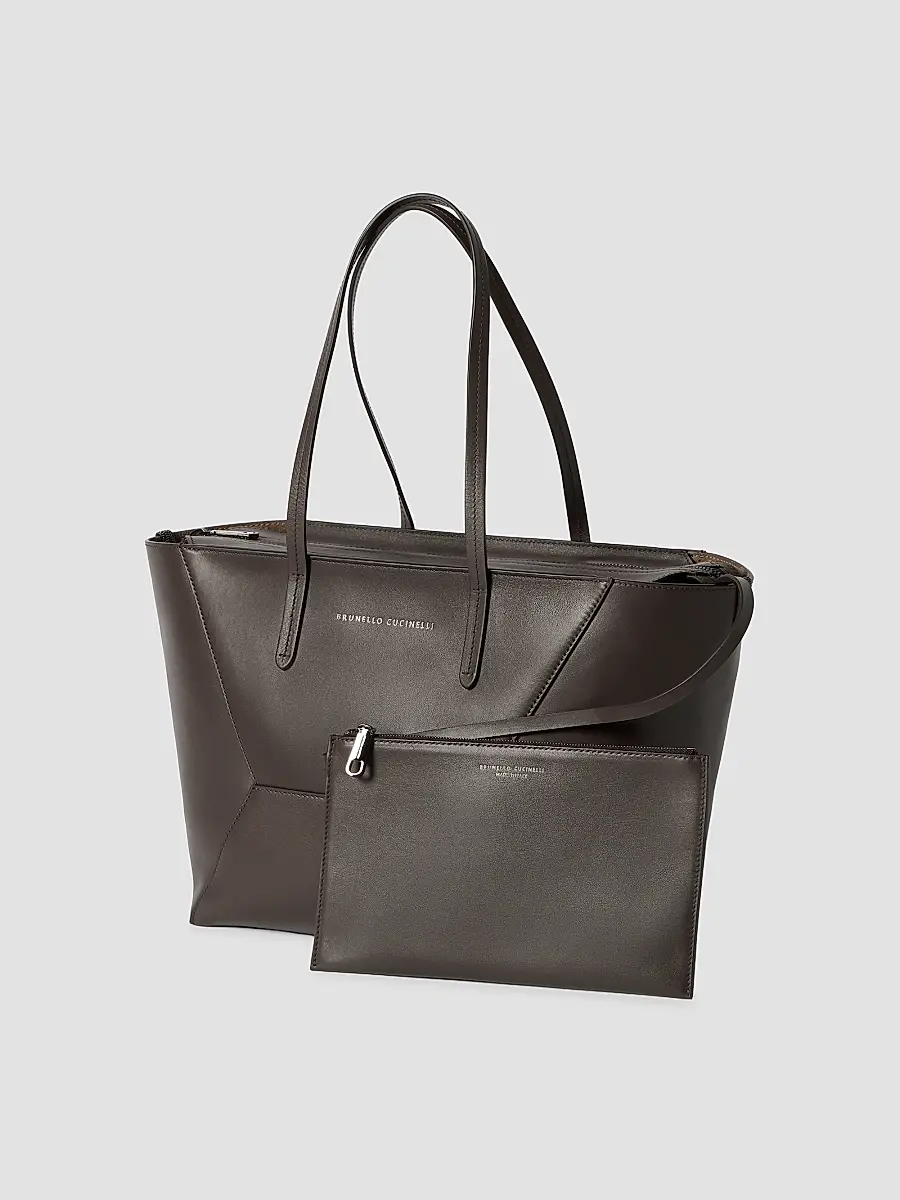 Brunello Cucinelli Women's Duo Small Tote Bag | Thumbnail 5 Brunello Cucinelli Women's Duo Small Tote Bag | Thumbnail 5