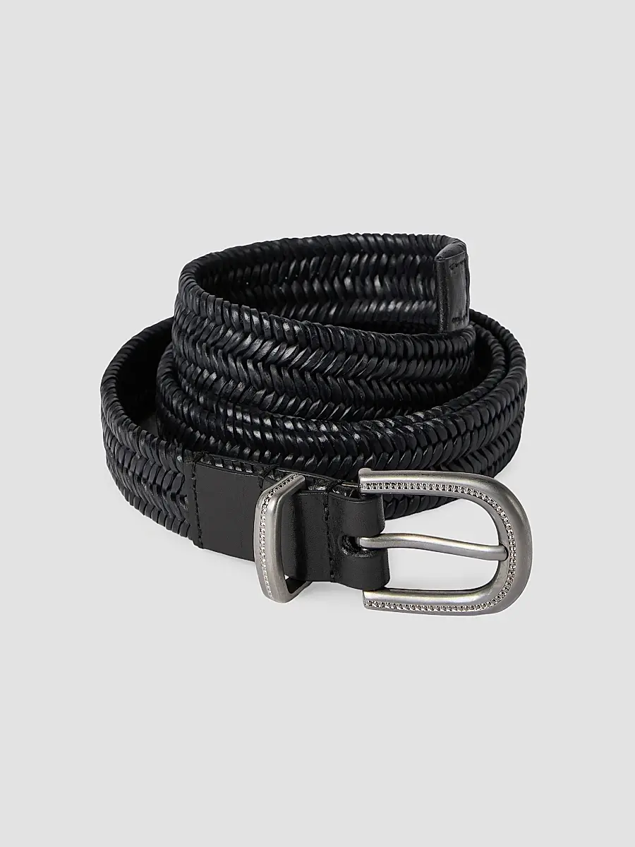 Brunello Cucinelli Women's Stretch Braided Leather Belt | Thumbnail 2 Brunello Cucinelli Women's Stretch Braided Leather Belt | Thumbnail 2