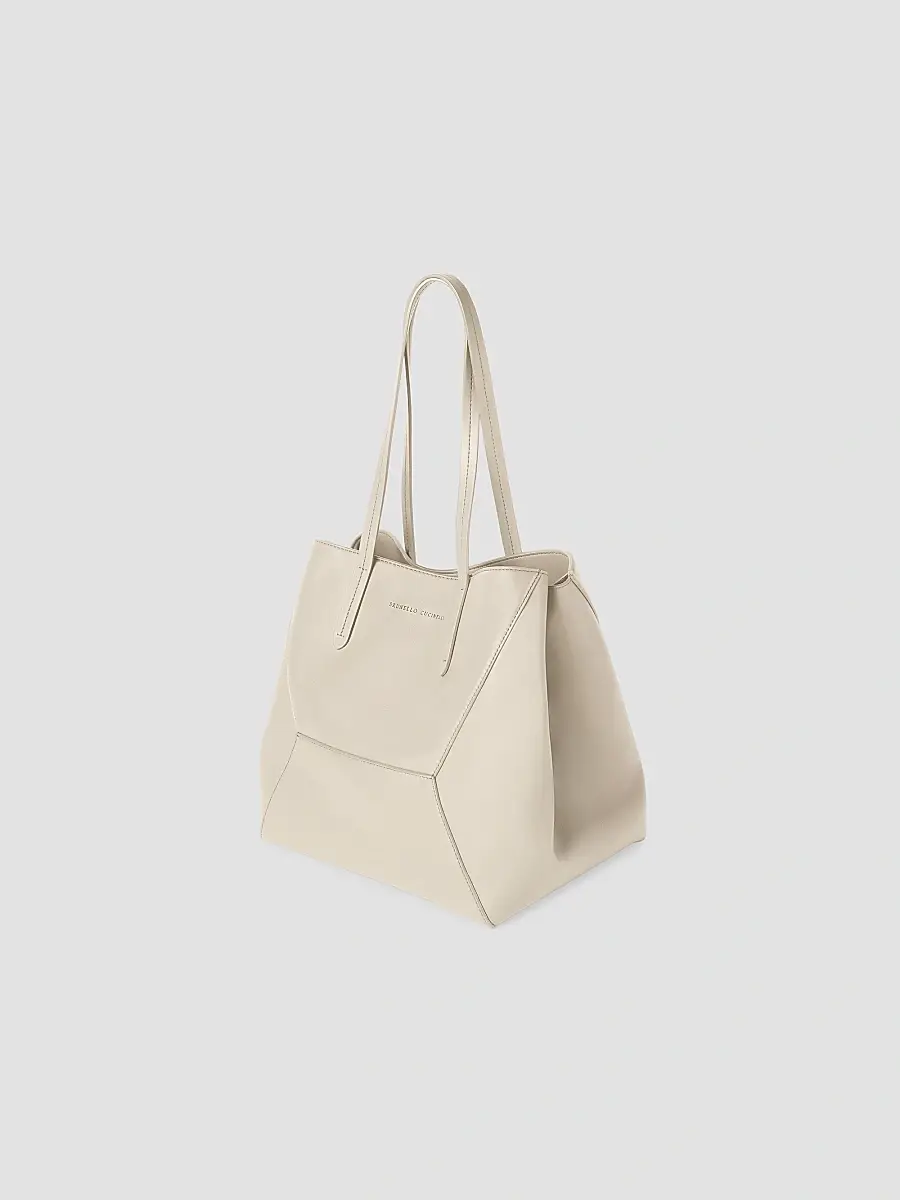 Brunello Cucinelli Women's Duo Small Tote Bag | Thumbnail 4 Brunello Cucinelli Women's Duo Small Tote Bag | Thumbnail 4