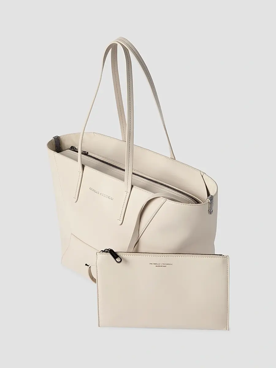Brunello Cucinelli Women's Duo Small Tote Bag | Thumbnail 5 Brunello Cucinelli Women's Duo Small Tote Bag | Thumbnail 5