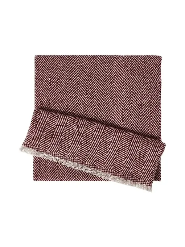 Brunello Cucinelli Men's Cashmere Chevron Scarf