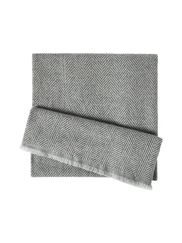 Brunello Cucinelli Men's Cashmere Chevron Scarf