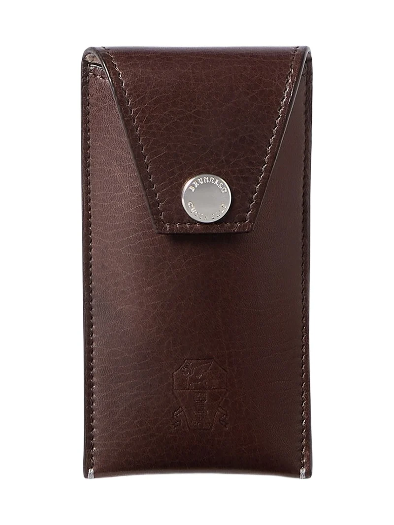 Brunello Cucinelli Grained Leather Watch Holder