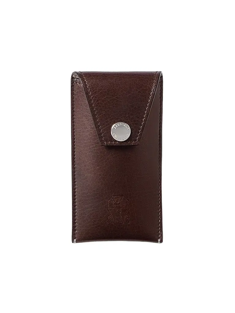 Brunello Cucinelli Grained Leather Watch Holder - Brown | Image 1 Brunello Cucinelli Grained Leather Watch Holder - Brown | Image 1