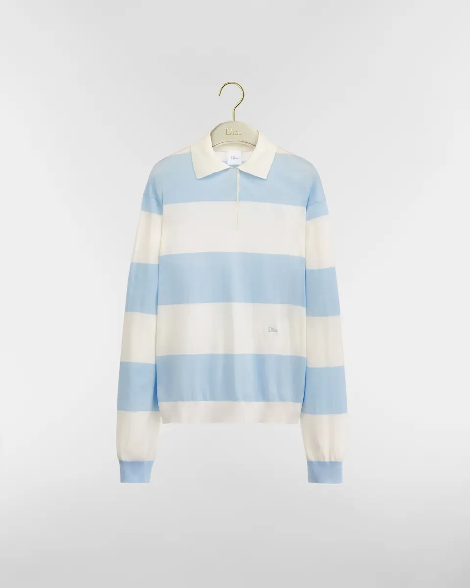 Dior Dioriviera Dior Marinière Long-Sleeved Polo Shirt | Thumbnail 2 Dior Dioriviera Dior Marinière Long-Sleeved Polo Shirt | Thumbnail 2