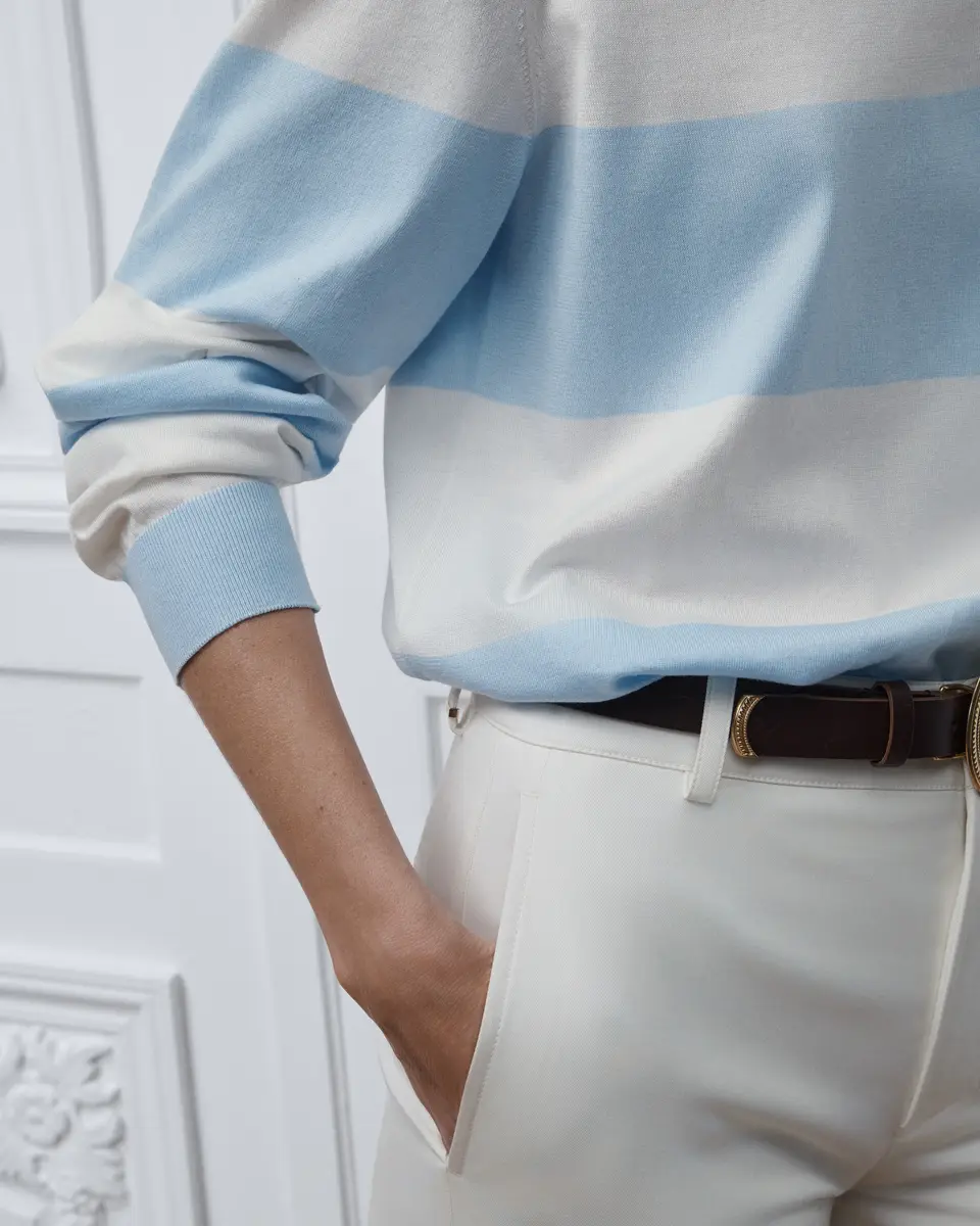 Dior Dioriviera Dior Marinière Long-Sleeved Polo Shirt | Thumbnail 5 Dior Dioriviera Dior Marinière Long-Sleeved Polo Shirt | Thumbnail 5