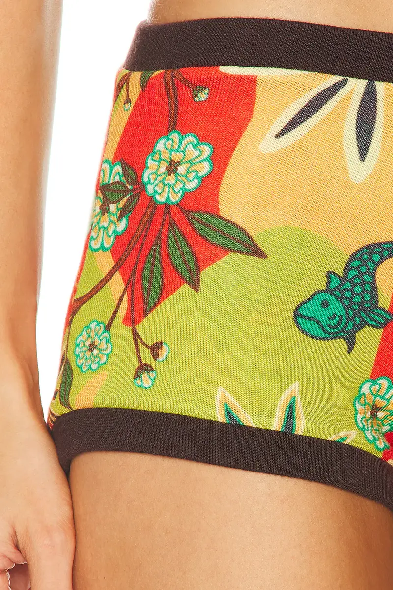 SIEDRÉS Afra Multicolor Floral Short | Thumbnail 6