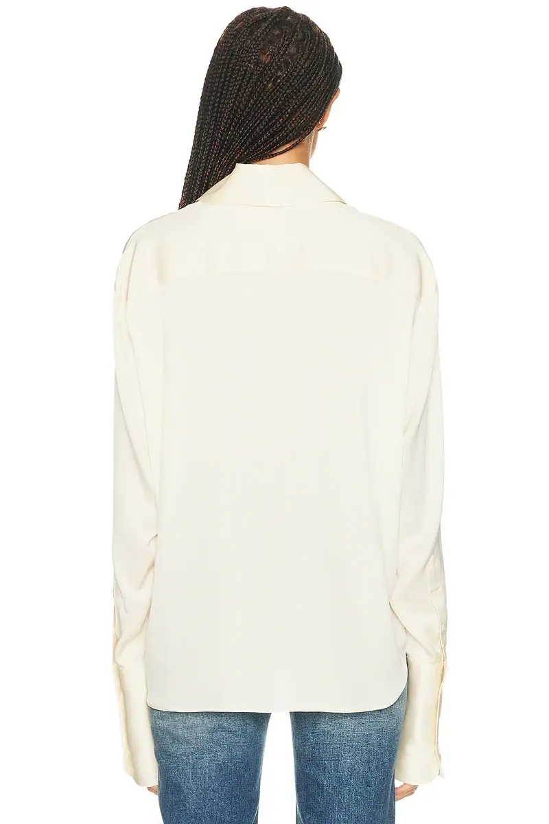 Helsa The Relaxed Silk Shirt | Thumbnail 3