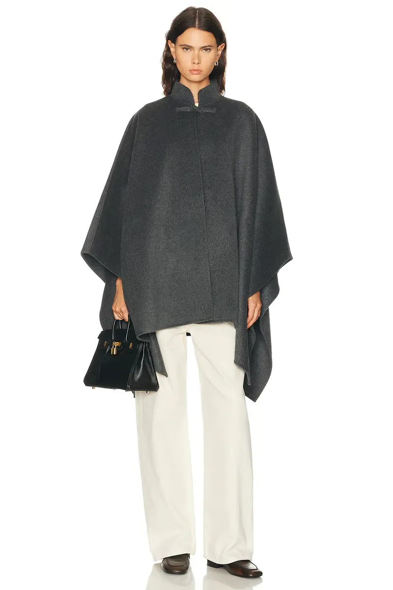 RÓHE Double Faced Wool Pankou Closure Poncho | Thumbnail 2 RÓHE Double Faced Wool Pankou Closure Poncho | Thumbnail 2