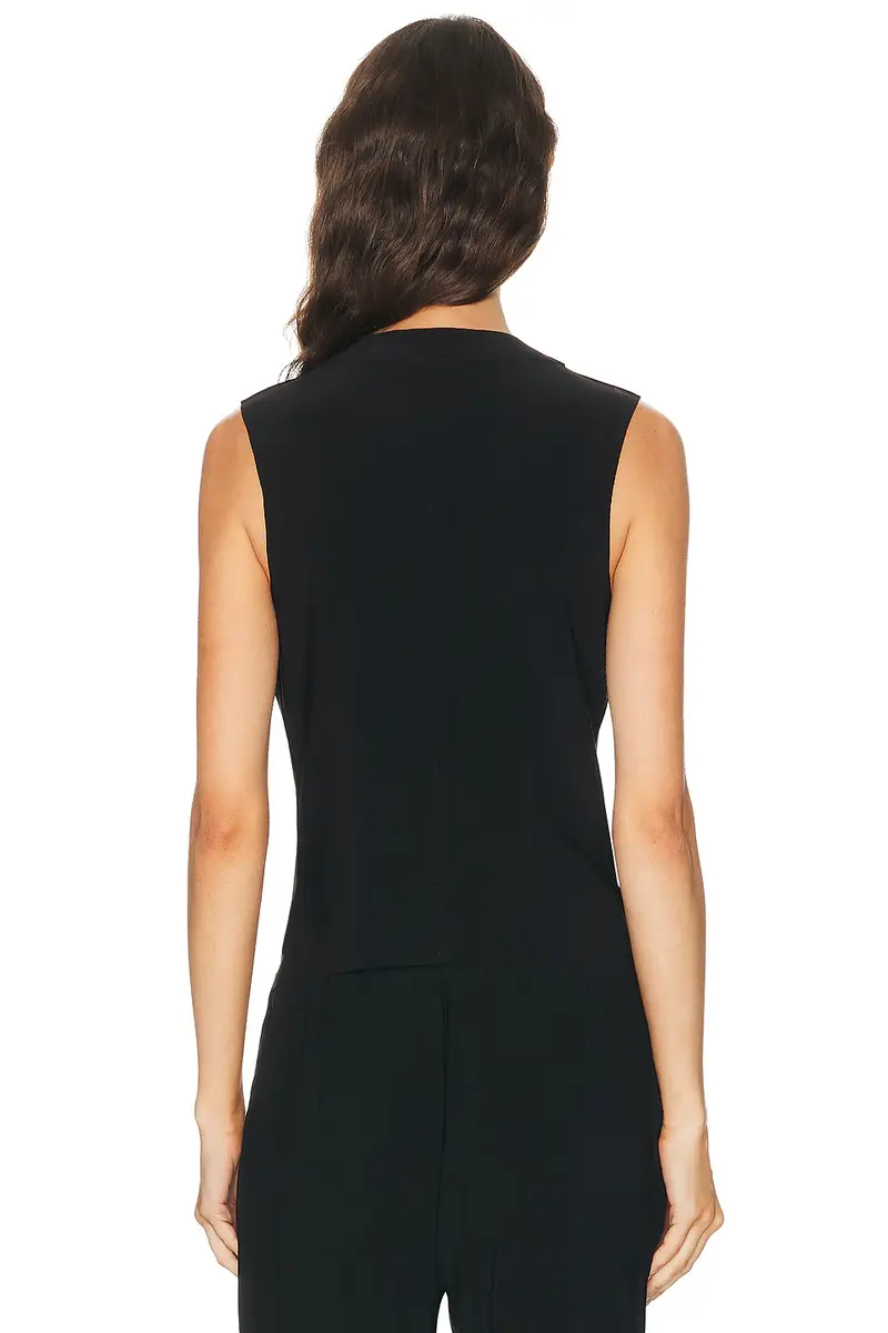 Norma Kamali Lapel Vest | Thumbnail 3 Norma Kamali Lapel Vest | Thumbnail 3