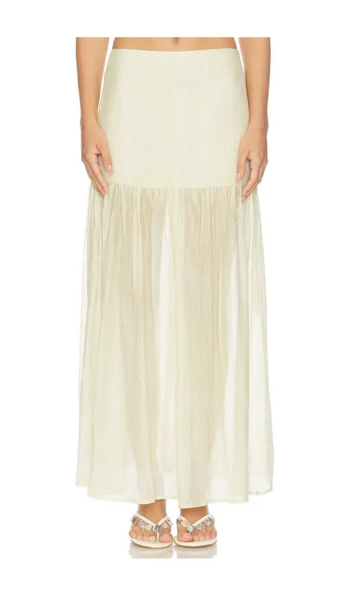 Saya Semi Sheer Maxi Skirt