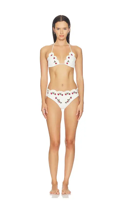 Sea Bindi Strawberry Scallop Bikini Top | Thumbnail 4 Sea Bindi Strawberry Scallop Bikini Top | Thumbnail 4