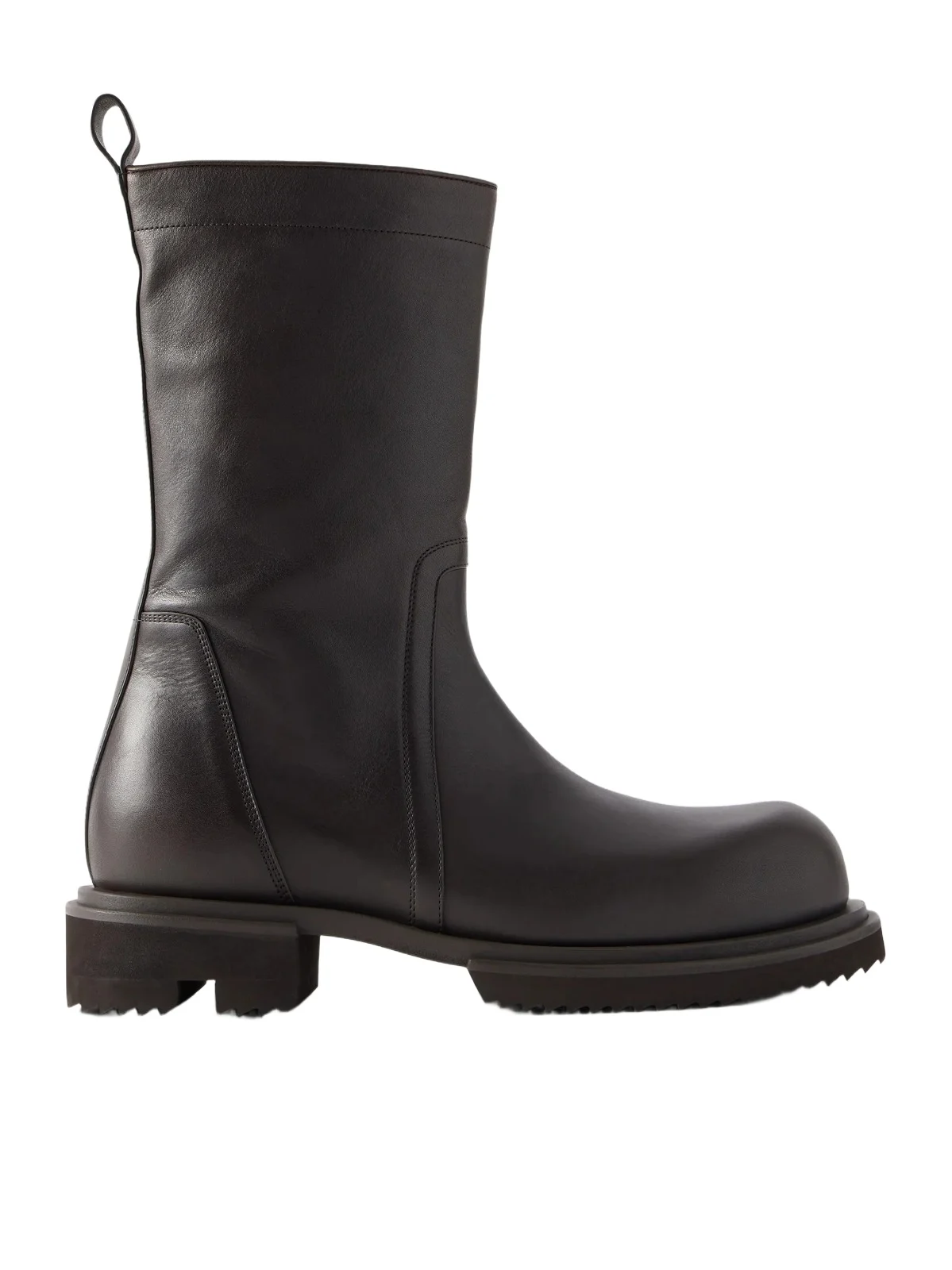 Rick Owens Creeper Gabe Washed Leather Lace-Up Boots - Men