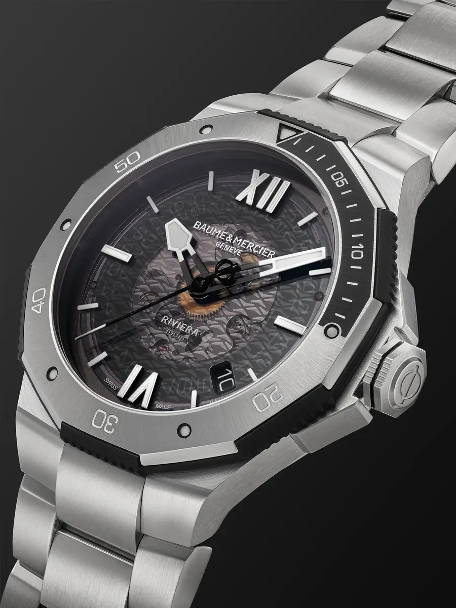 Baume & Mercier Riviera Automatic Stainless Steel Watch, Ref. 10717 - Men | Thumbnail 3 Baume & Mercier Riviera Automatic Stainless Steel Watch, Ref. 10717 - Men | Thumbnail 3