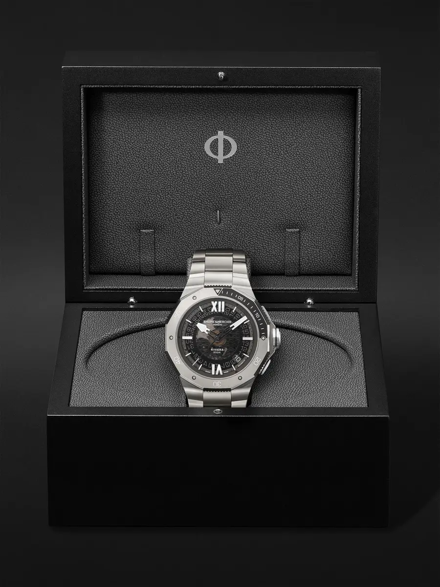 Baume & Mercier Riviera Automatic Stainless Steel Watch, Ref. 10717 - Men | Thumbnail 5 Baume & Mercier Riviera Automatic Stainless Steel Watch, Ref. 10717 - Men | Thumbnail 5
