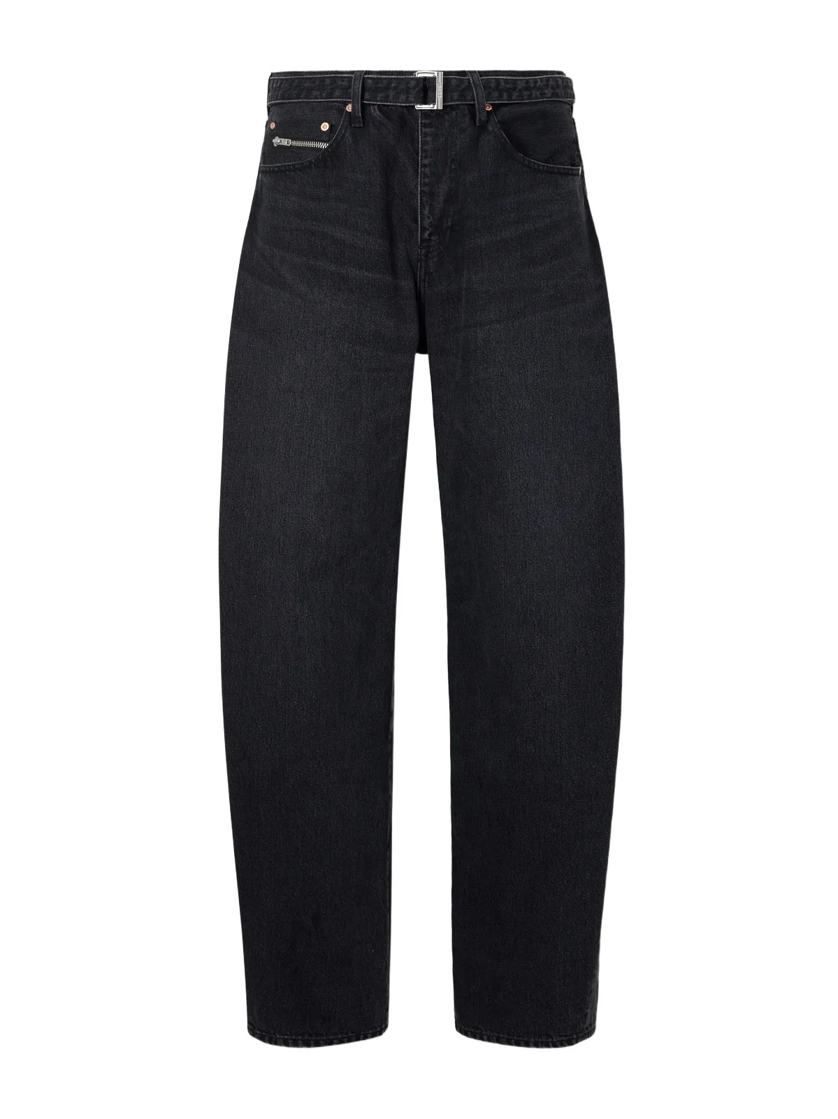 Wide-Leg Belted Jeans - Men Wide-Leg Belted Jeans - Men