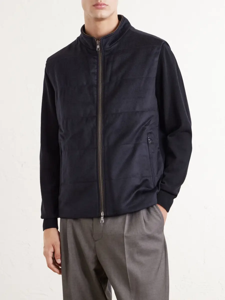 N.Peal Belgravia Cotton-Trimmed Cashmere Vest - Men | Thumbnail 3 N.Peal Belgravia Cotton-Trimmed Cashmere Vest - Men | Thumbnail 3