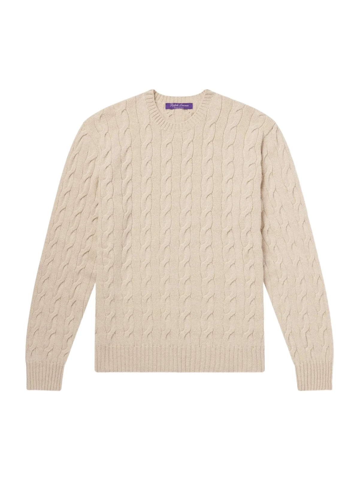 Cashmere Cable-Knit Sweater - Men Cashmere Cable-Knit Sweater - Men