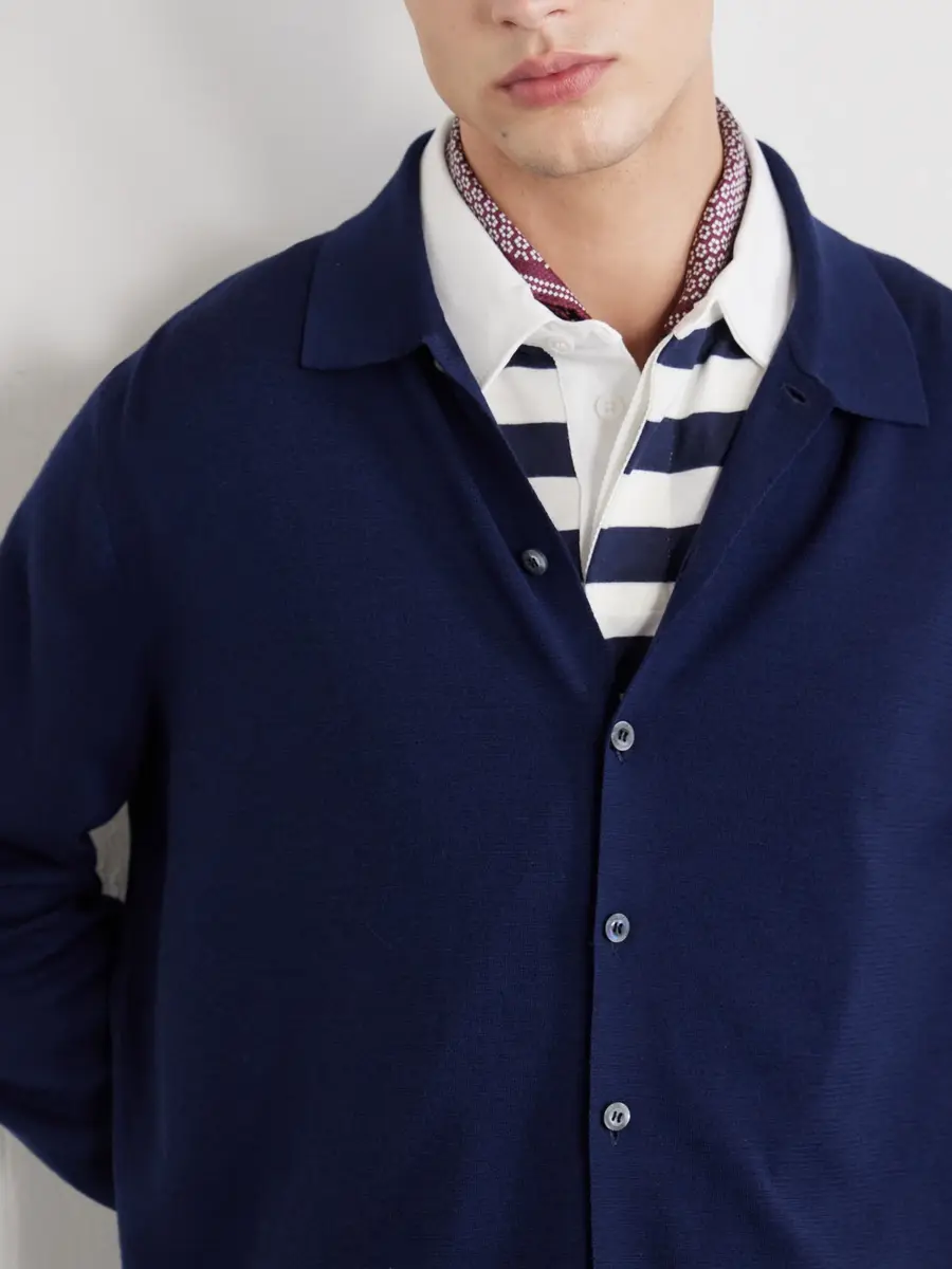 Ralph Lauren Purple Label Merino Wool Cradigan - Men | Thumbnail 5 Ralph Lauren Purple Label Merino Wool Cradigan - Men | Thumbnail 5