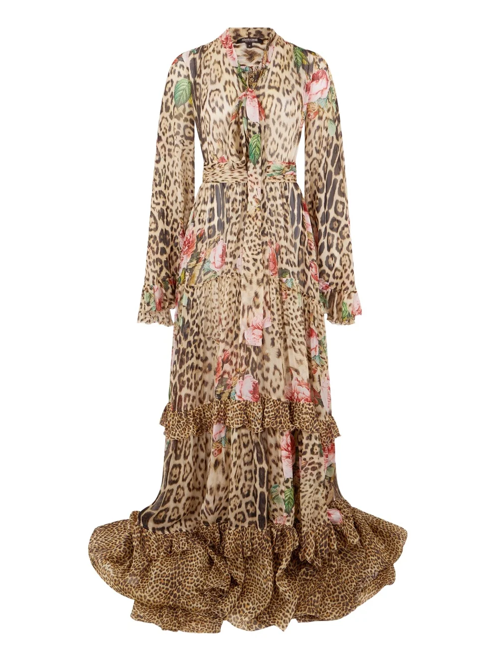 Jaguar Roses Print Dress Jaguar Roses Print Dress